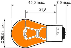 VALEO 032203 - LAMPARA PY21W ESSENTIAL X10 CARTON