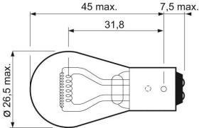 VALEO 032207 - LAMPARA P21/5W ESSENTIAL X10 CARTON