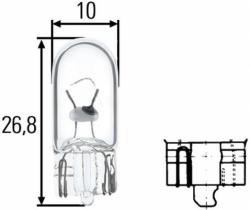 VALEO 032956 - LAMPARA 24V. 5W. W5W, 1X9,5D UNIDADES CAJA 10